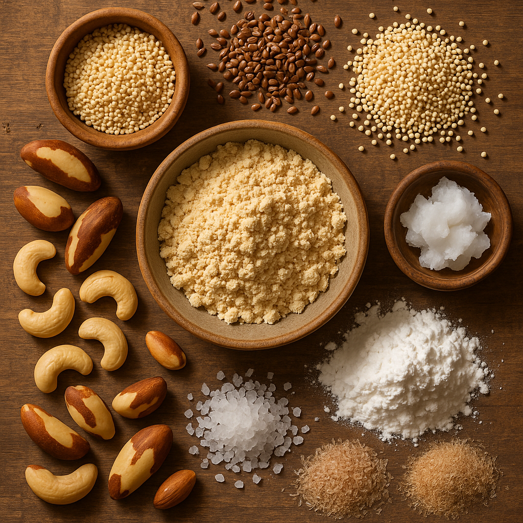 Mix de ingredientes naturais